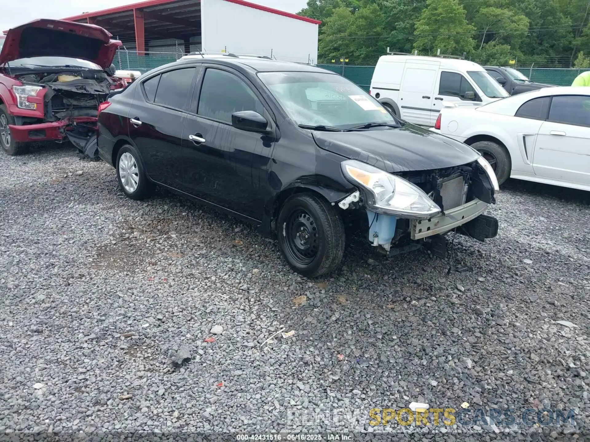 1 Photograph of a damaged car 3N1CN7AP2KL850255 NISSAN VERSA 2019