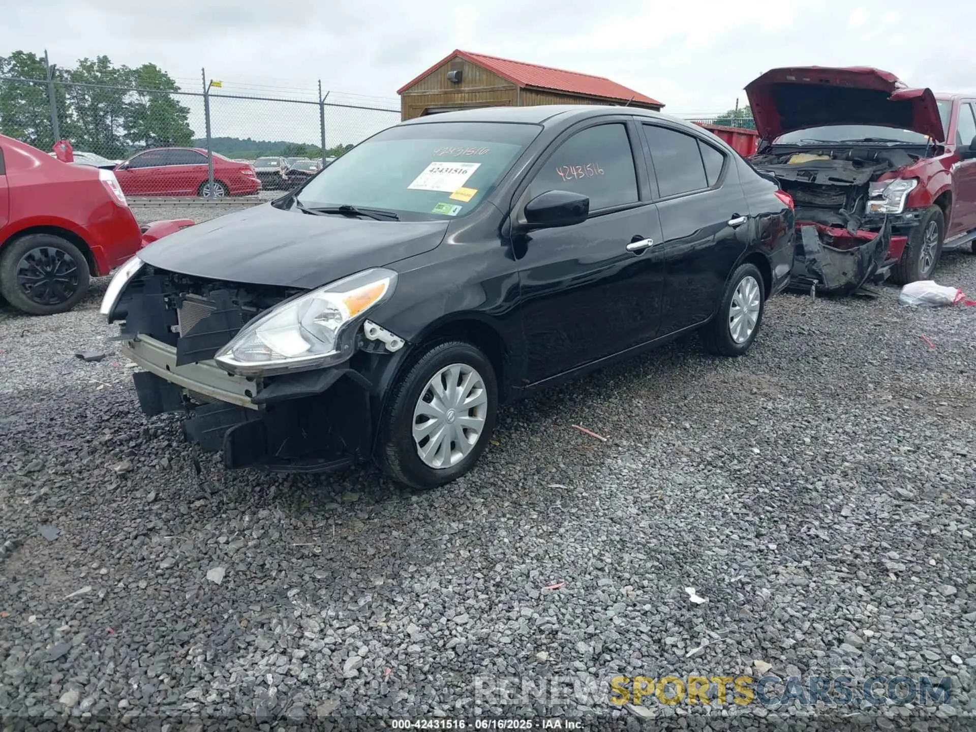 2 Photograph of a damaged car 3N1CN7AP2KL850255 NISSAN VERSA 2019