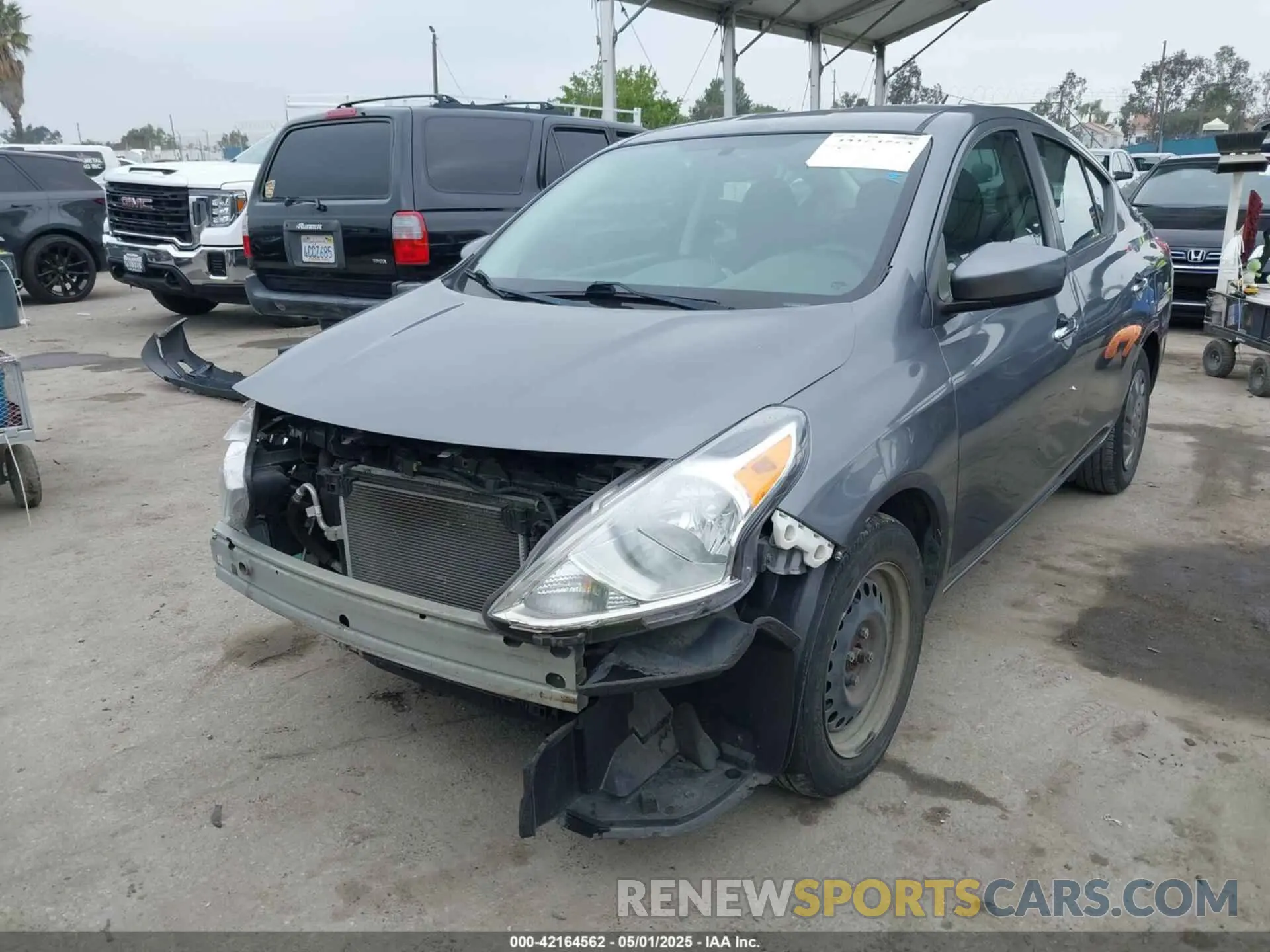 2 Photograph of a damaged car 3N1CN7AP2KL862485 NISSAN VERSA 2019