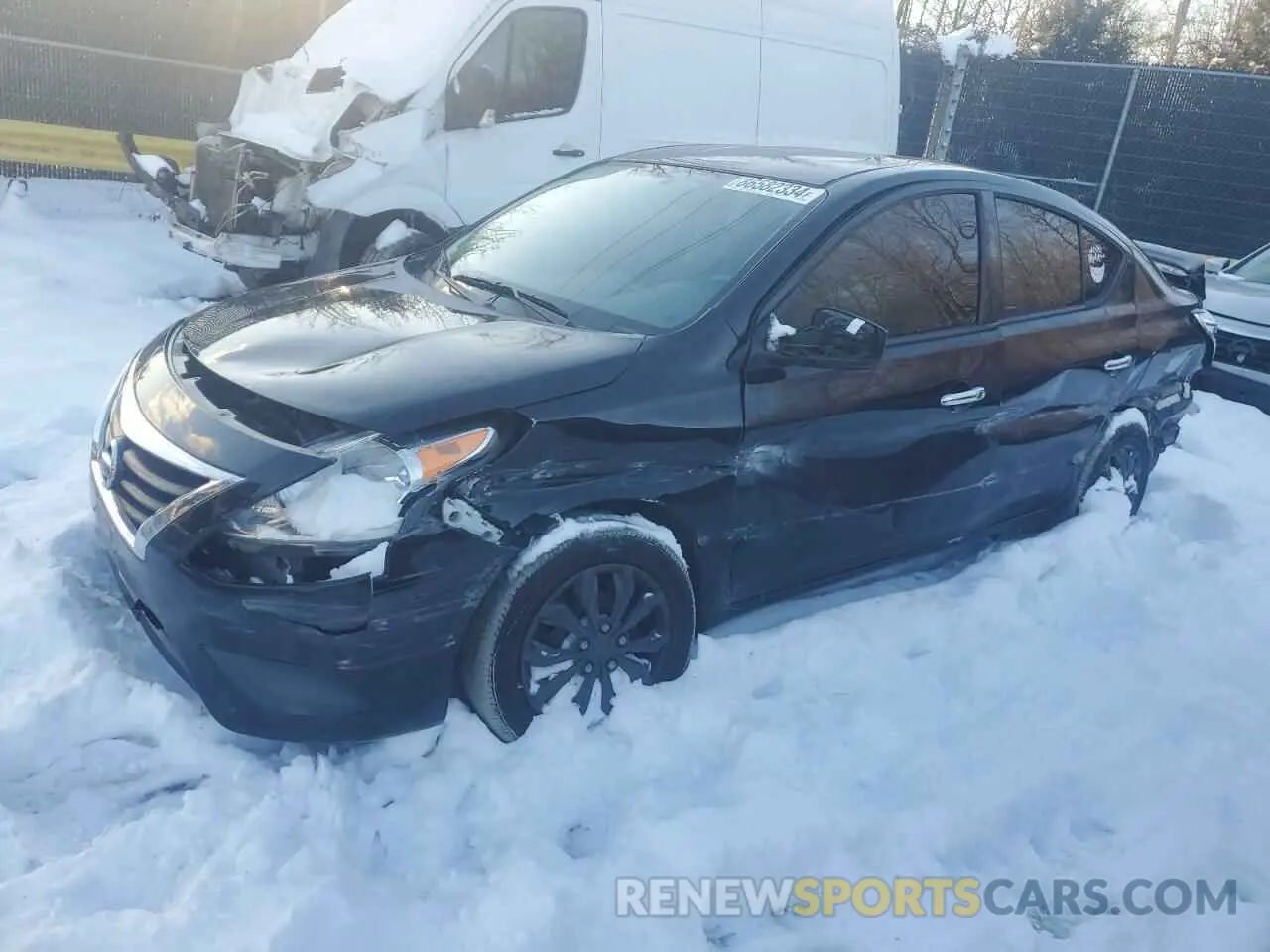 1 Photograph of a damaged car 3N1CN7AP2KL871249 NISSAN VERSA 2019