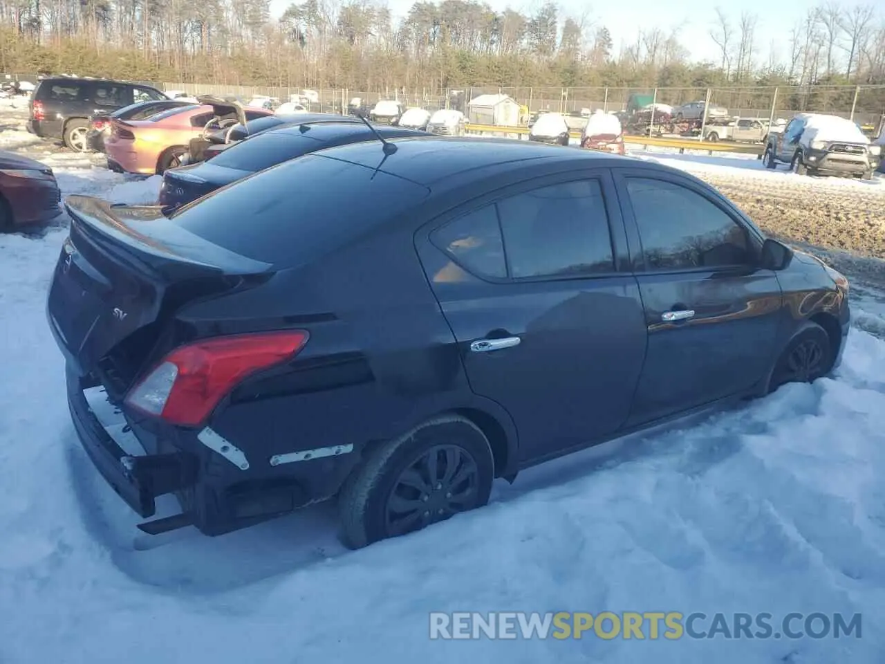 3 Photograph of a damaged car 3N1CN7AP2KL871249 NISSAN VERSA 2019