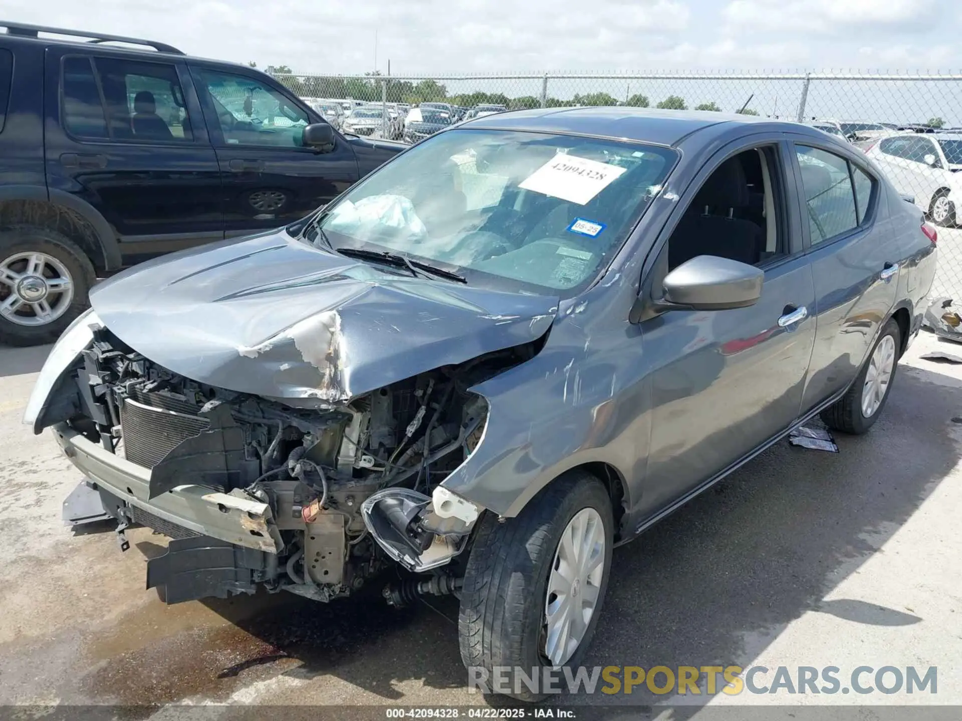 2 Photograph of a damaged car 3N1CN7AP2KL872465 NISSAN VERSA 2019