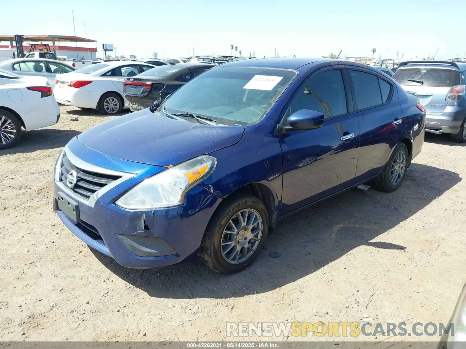 2 Photograph of a damaged car 3N1CN7AP3KL818205 NISSAN VERSA 2019