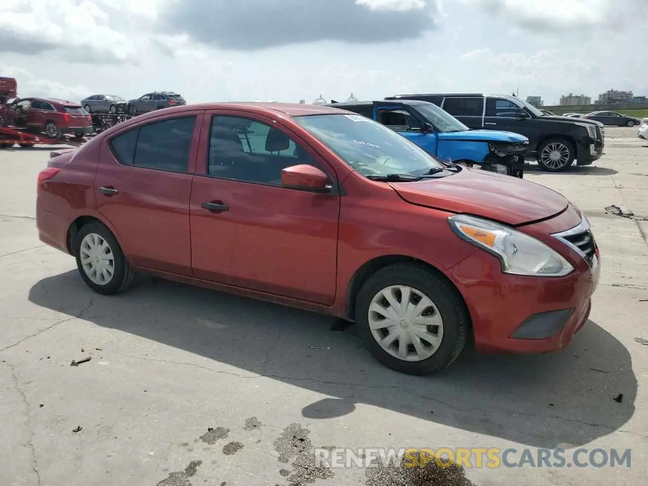 4 Photograph of a damaged car 3N1CN7AP3KL822920 NISSAN VERSA 2019