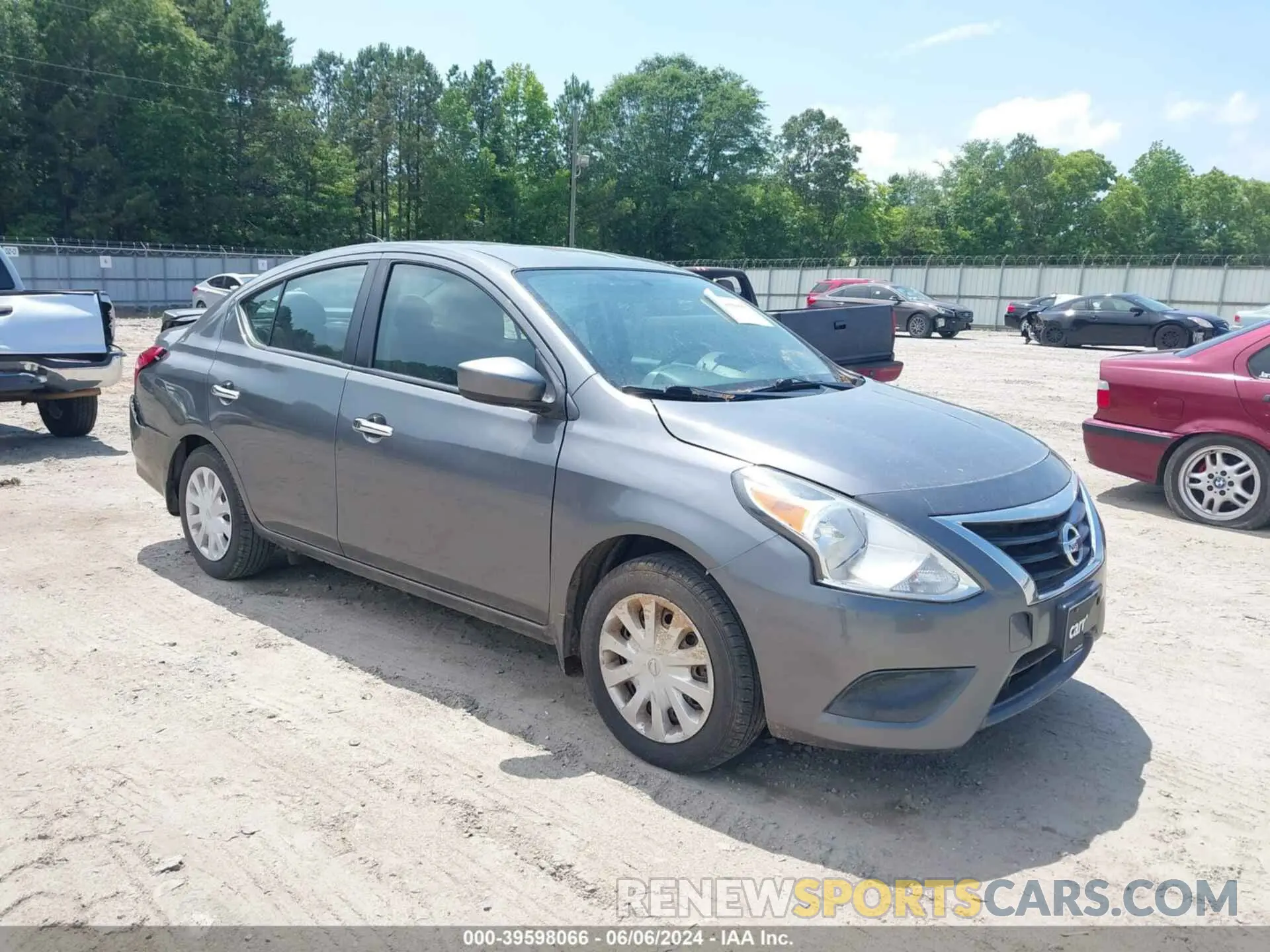 1 Photograph of a damaged car 3N1CN7AP3KL827549 NISSAN VERSA 2019