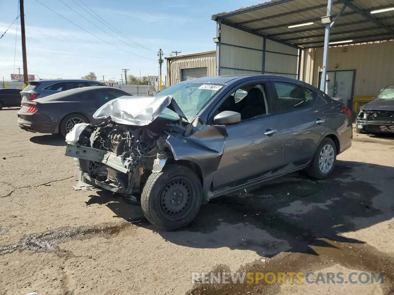1 Photograph of a damaged car 3N1CN7AP3KL839846 NISSAN VERSA 2019