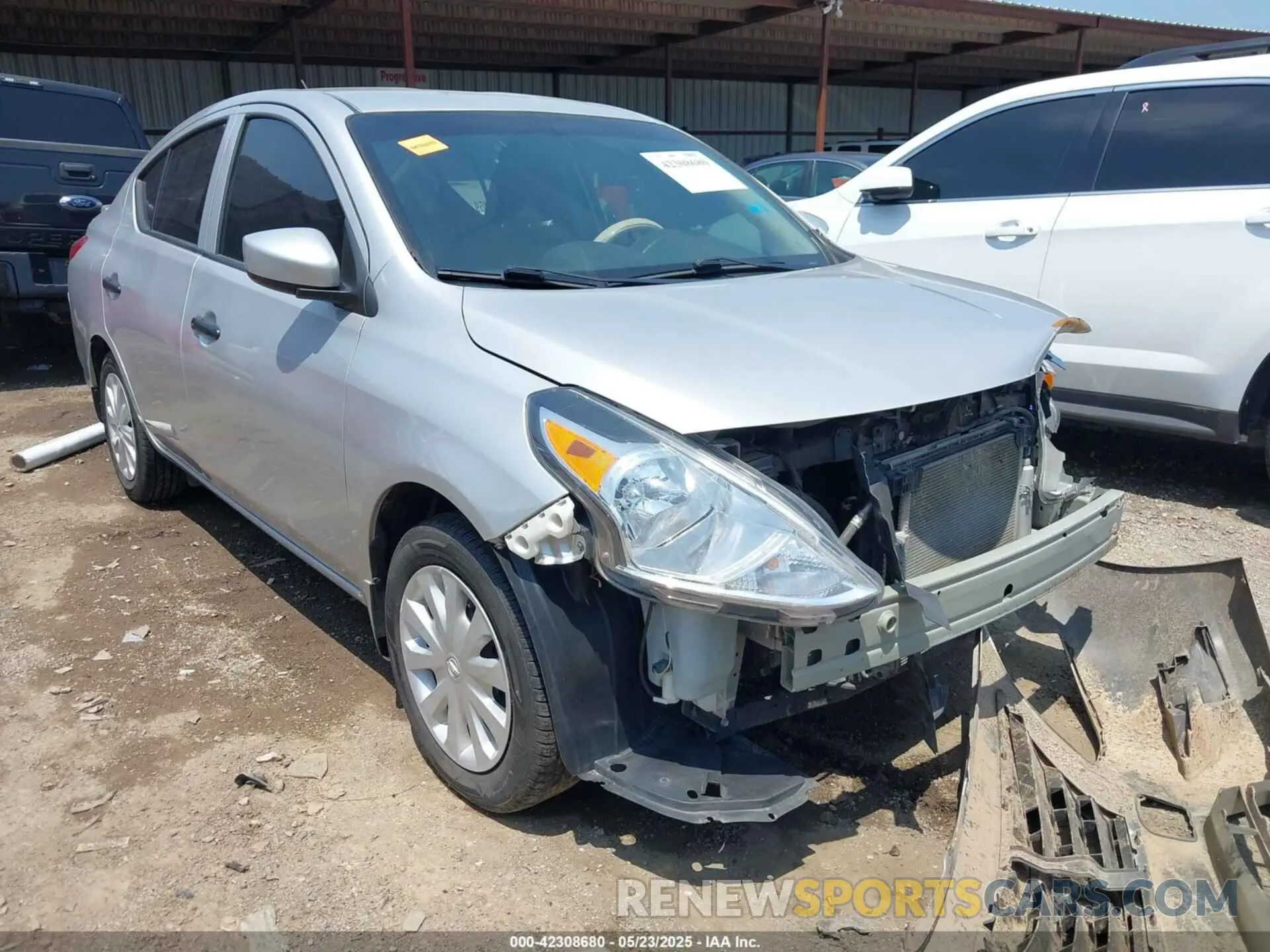 1 Photograph of a damaged car 3N1CN7AP3KL846523 NISSAN VERSA 2019