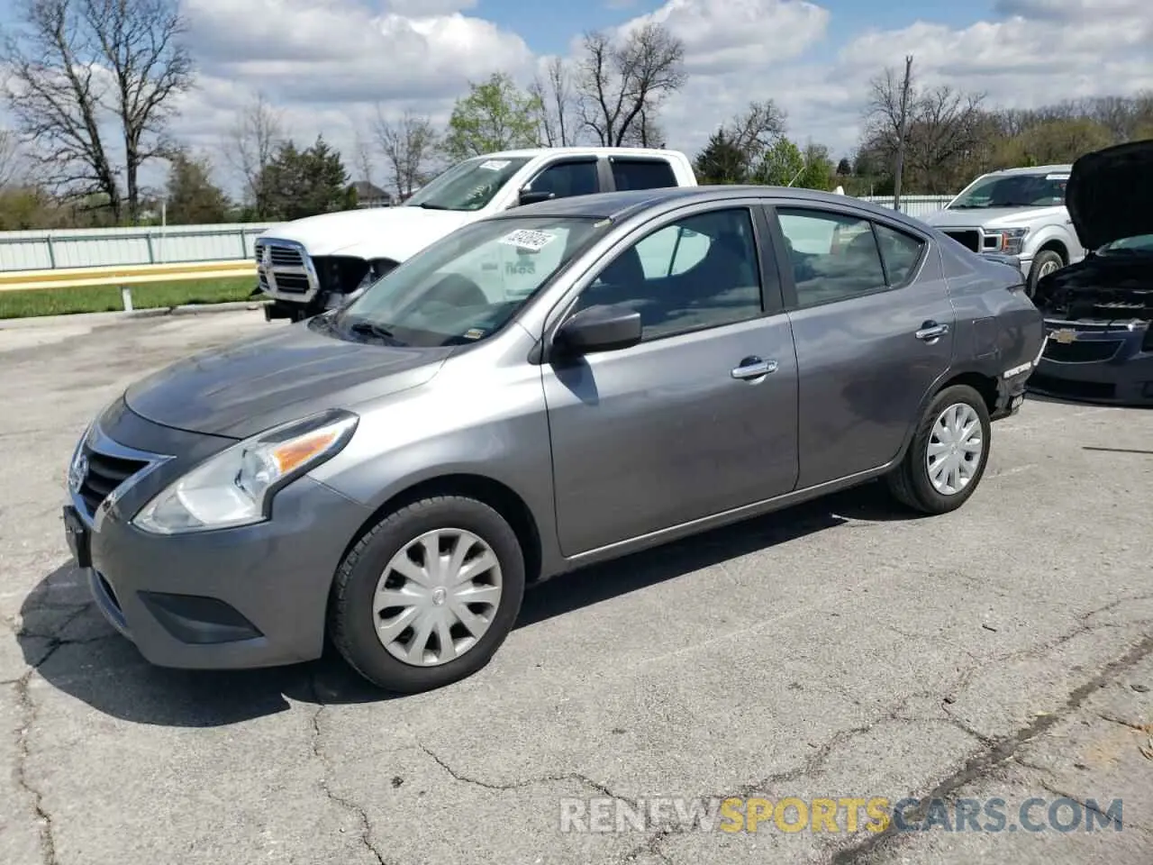 1 Photograph of a damaged car 3N1CN7AP3KL848949 NISSAN VERSA 2019