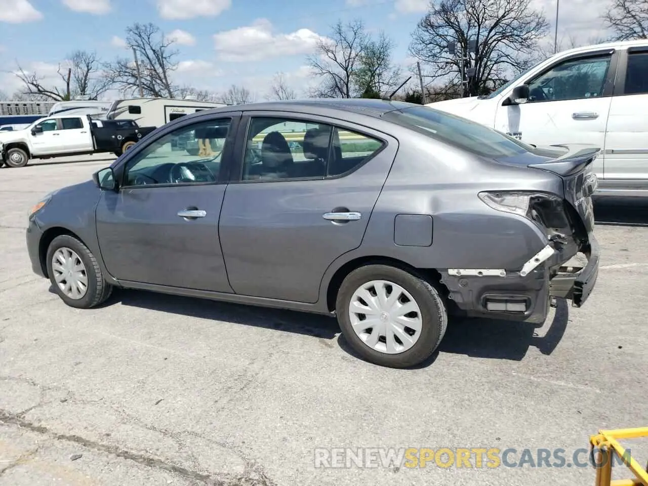 2 Photograph of a damaged car 3N1CN7AP3KL848949 NISSAN VERSA 2019