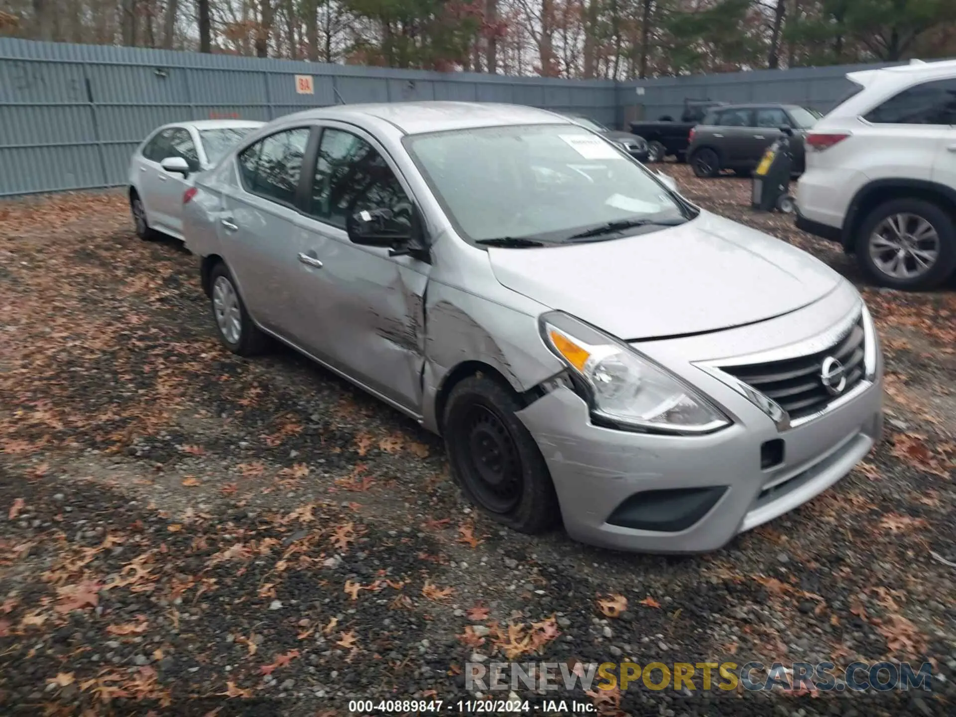 1 Photograph of a damaged car 3N1CN7AP3KL855237 NISSAN VERSA 2019