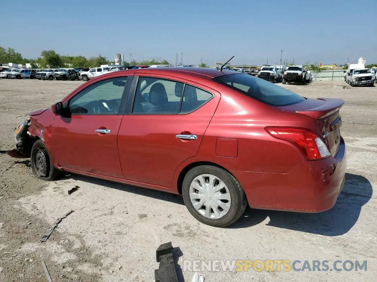 2 Photograph of a damaged car 3N1CN7AP3KL858347 NISSAN VERSA 2019