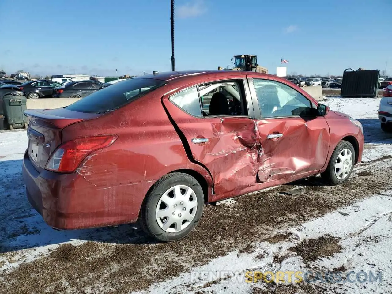 3 Photograph of a damaged car 3N1CN7AP3KL861684 NISSAN VERSA 2019