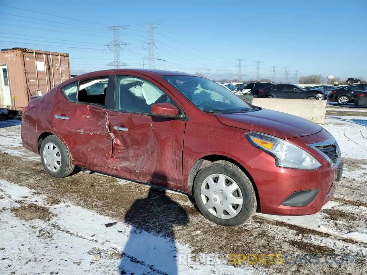 4 Photograph of a damaged car 3N1CN7AP3KL861684 NISSAN VERSA 2019