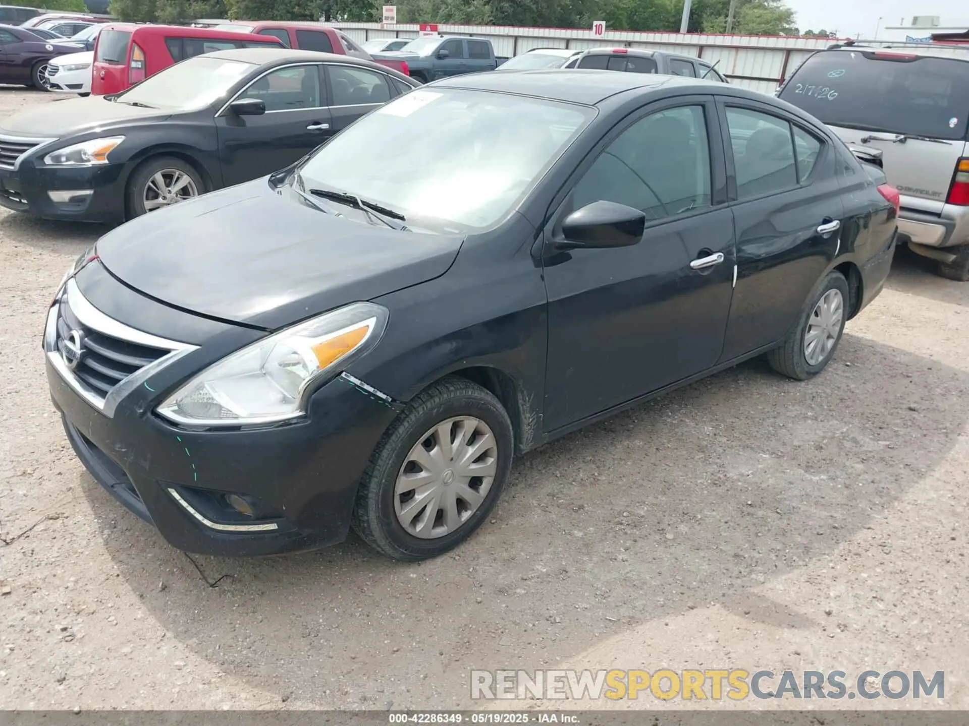 2 Photograph of a damaged car 3N1CN7AP3KL863127 NISSAN VERSA 2019