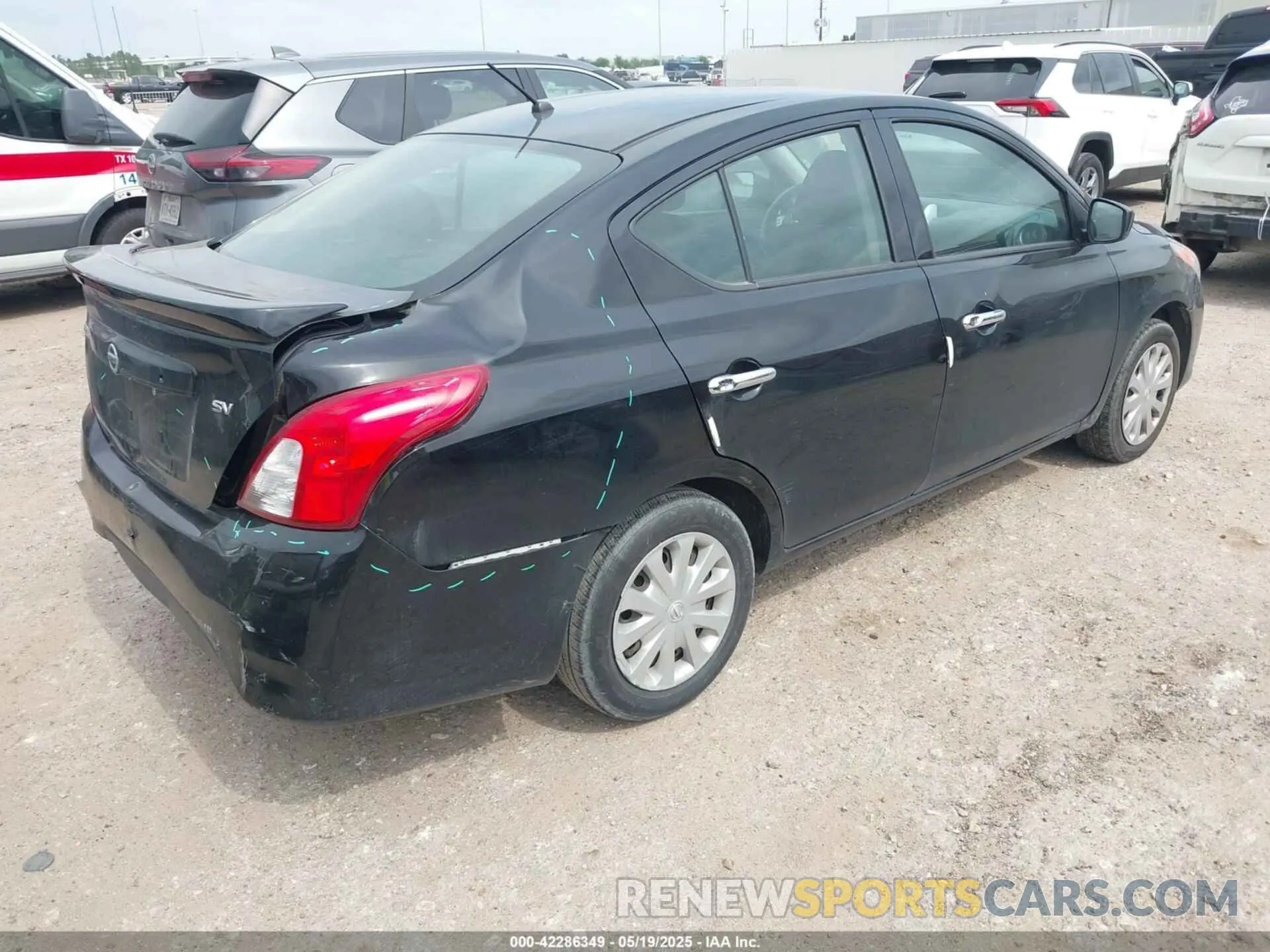 4 Photograph of a damaged car 3N1CN7AP3KL863127 NISSAN VERSA 2019