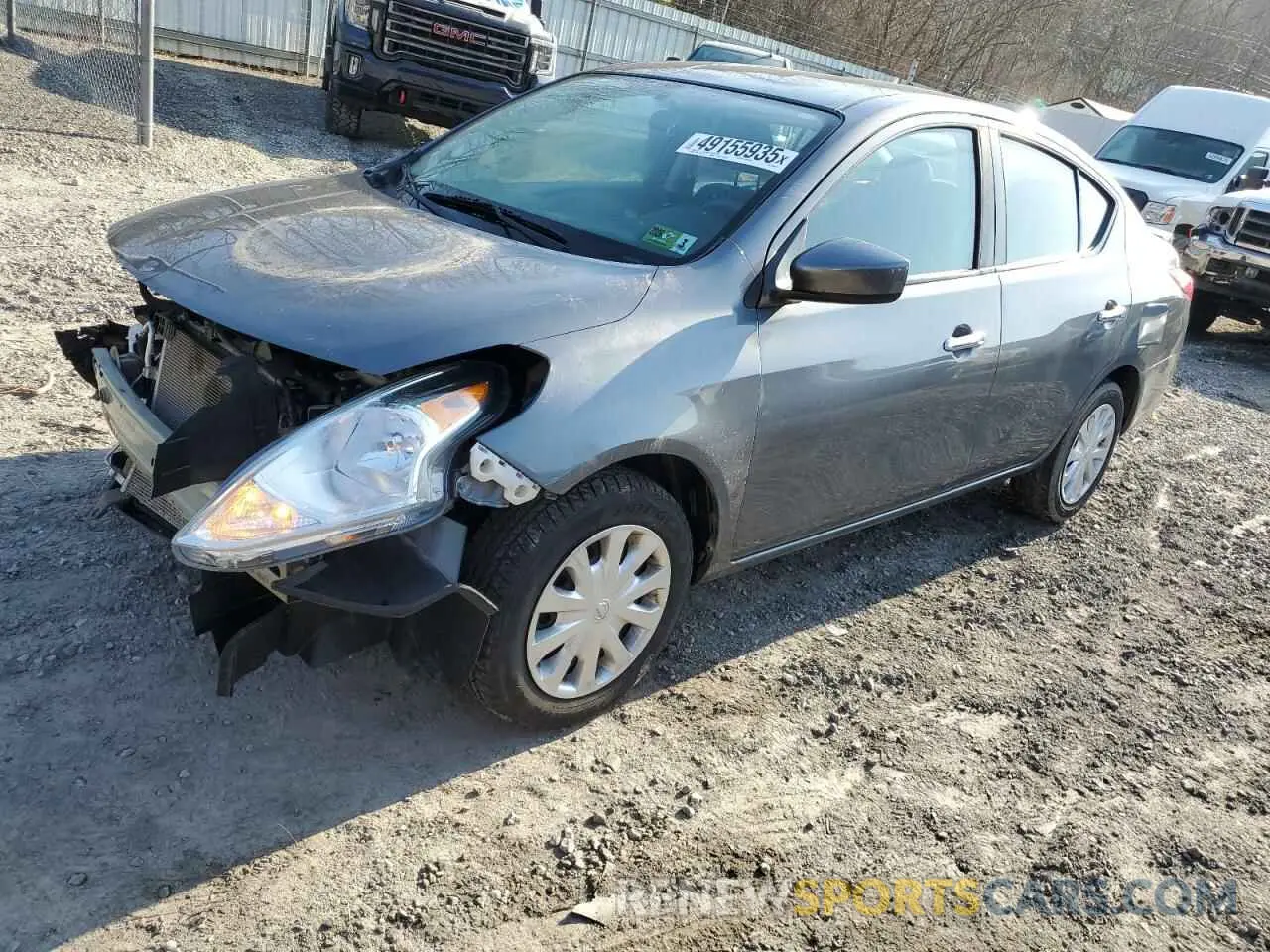 1 Photograph of a damaged car 3N1CN7AP3KL865511 NISSAN VERSA 2019