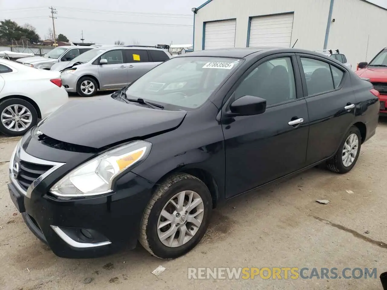 1 Photograph of a damaged car 3N1CN7AP3KL869476 NISSAN VERSA 2019