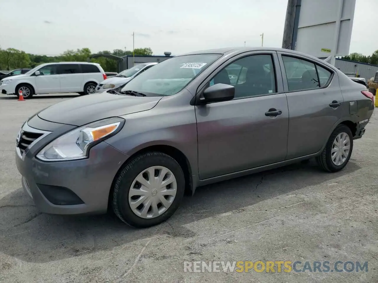 1 Photograph of a damaged car 3N1CN7AP3KL871180 NISSAN VERSA 2019