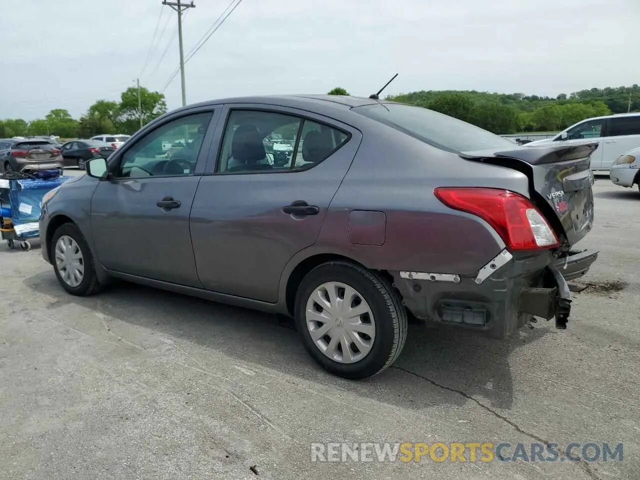 2 Photograph of a damaged car 3N1CN7AP3KL871180 NISSAN VERSA 2019
