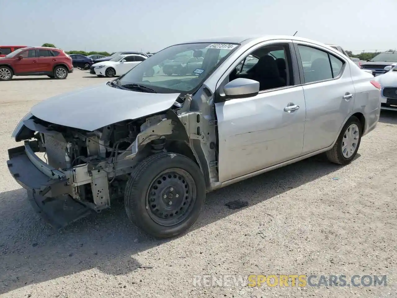 1 Photograph of a damaged car 3N1CN7AP3KL877027 NISSAN VERSA 2019