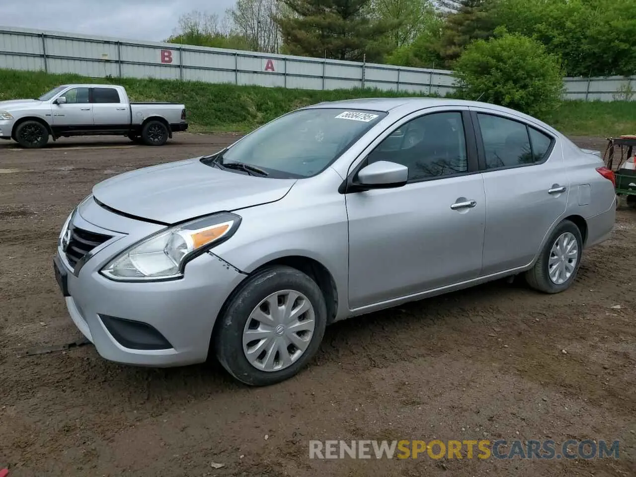 1 Photograph of a damaged car 3N1CN7AP3KL878212 NISSAN VERSA 2019