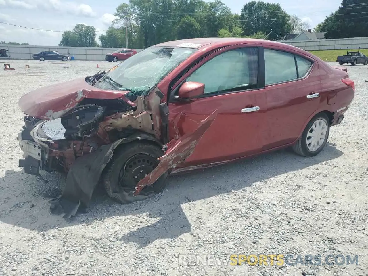 1 Photograph of a damaged car 3N1CN7AP3KL879666 NISSAN VERSA 2019