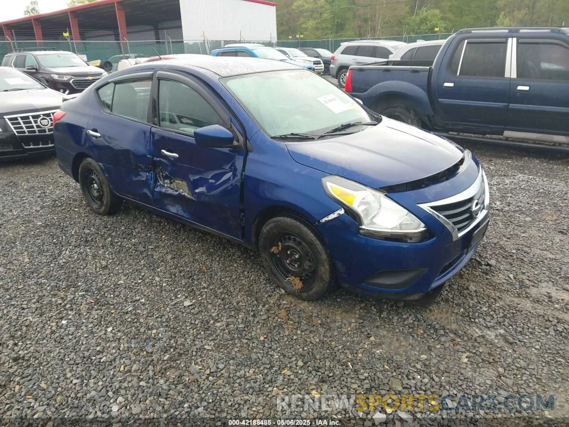 1 Photograph of a damaged car 3N1CN7AP4KL807570 NISSAN VERSA 2019