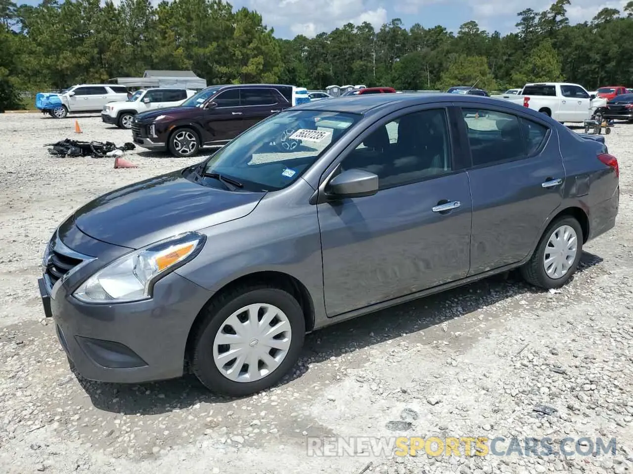 1 Photograph of a damaged car 3N1CN7AP4KL808556 NISSAN VERSA 2019