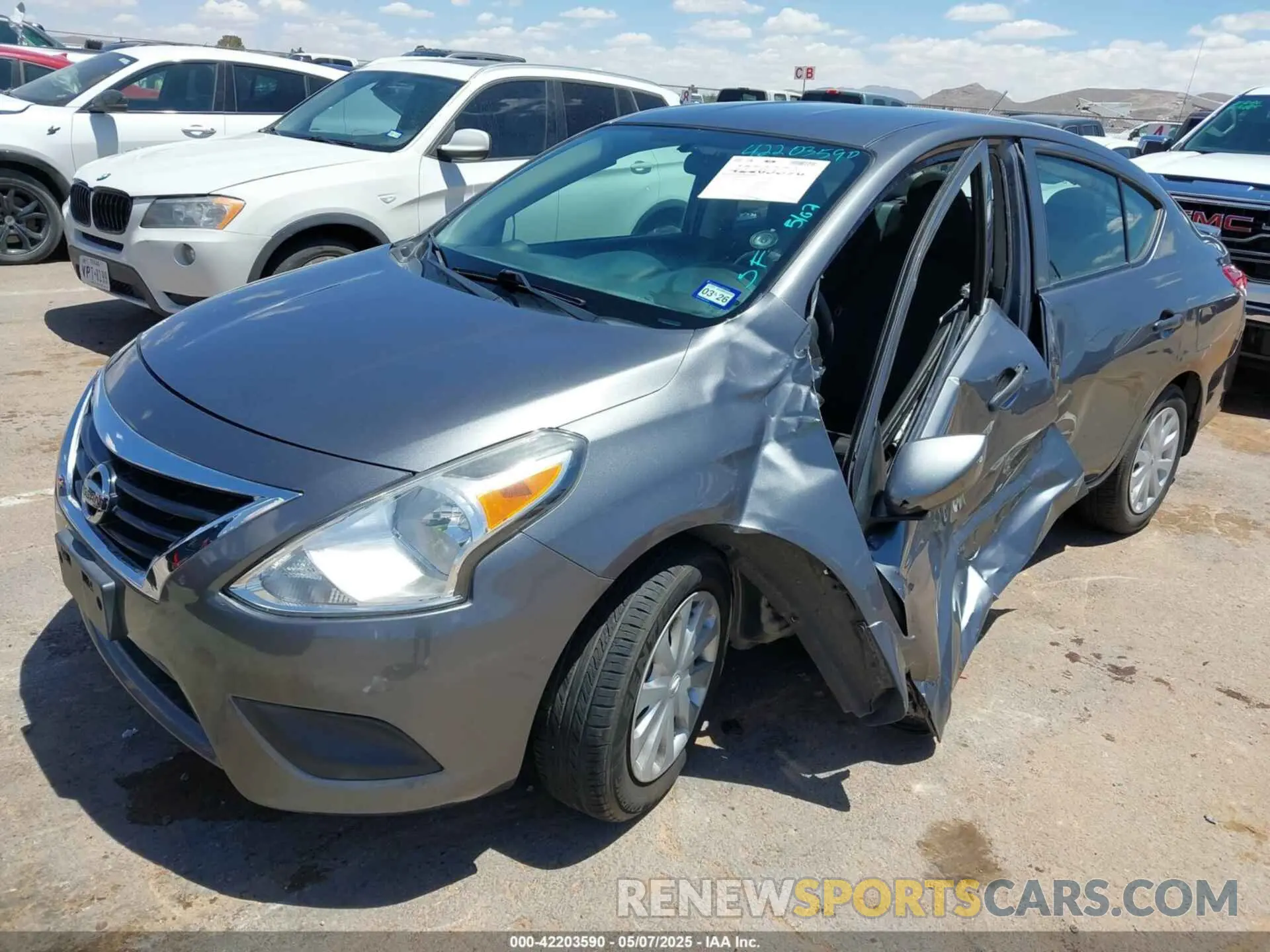 2 Photograph of a damaged car 3N1CN7AP4KL817841 NISSAN VERSA 2019