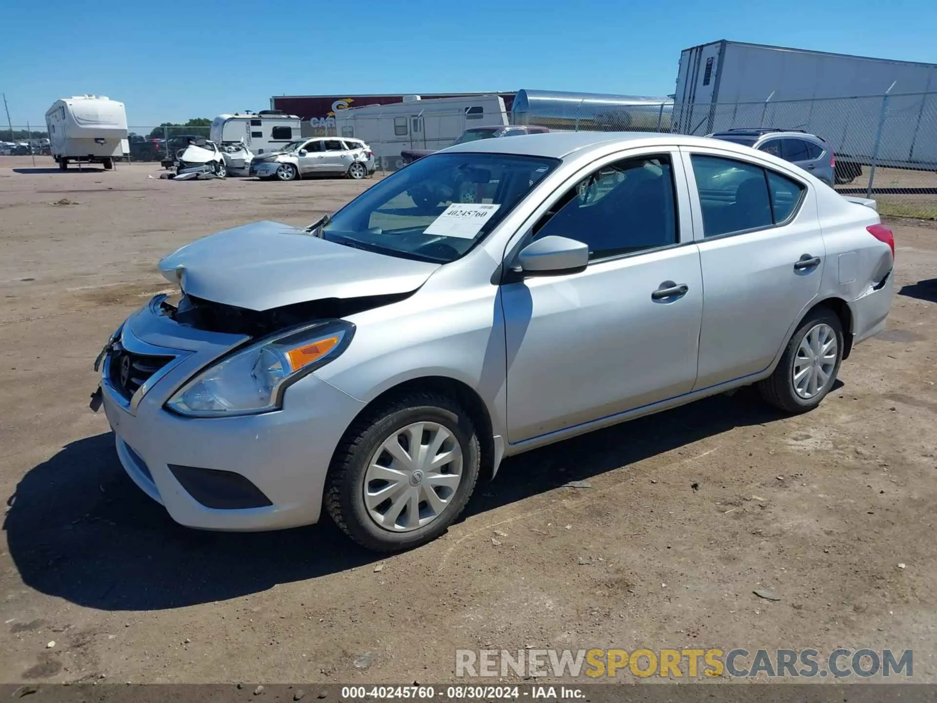 2 Photograph of a damaged car 3N1CN7AP4KL832520 NISSAN VERSA 2019
