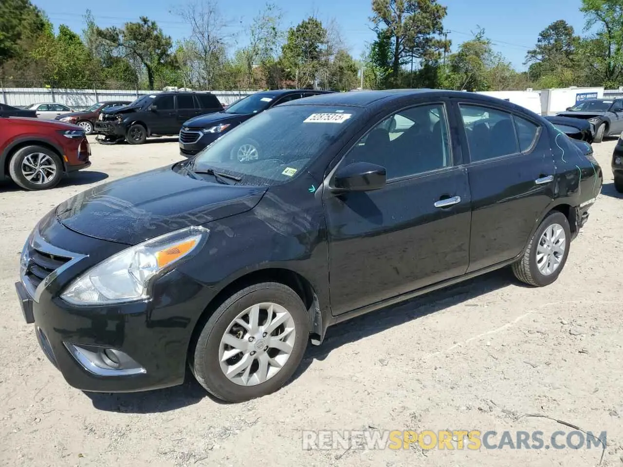 1 Photograph of a damaged car 3N1CN7AP4KL834784 NISSAN VERSA 2019