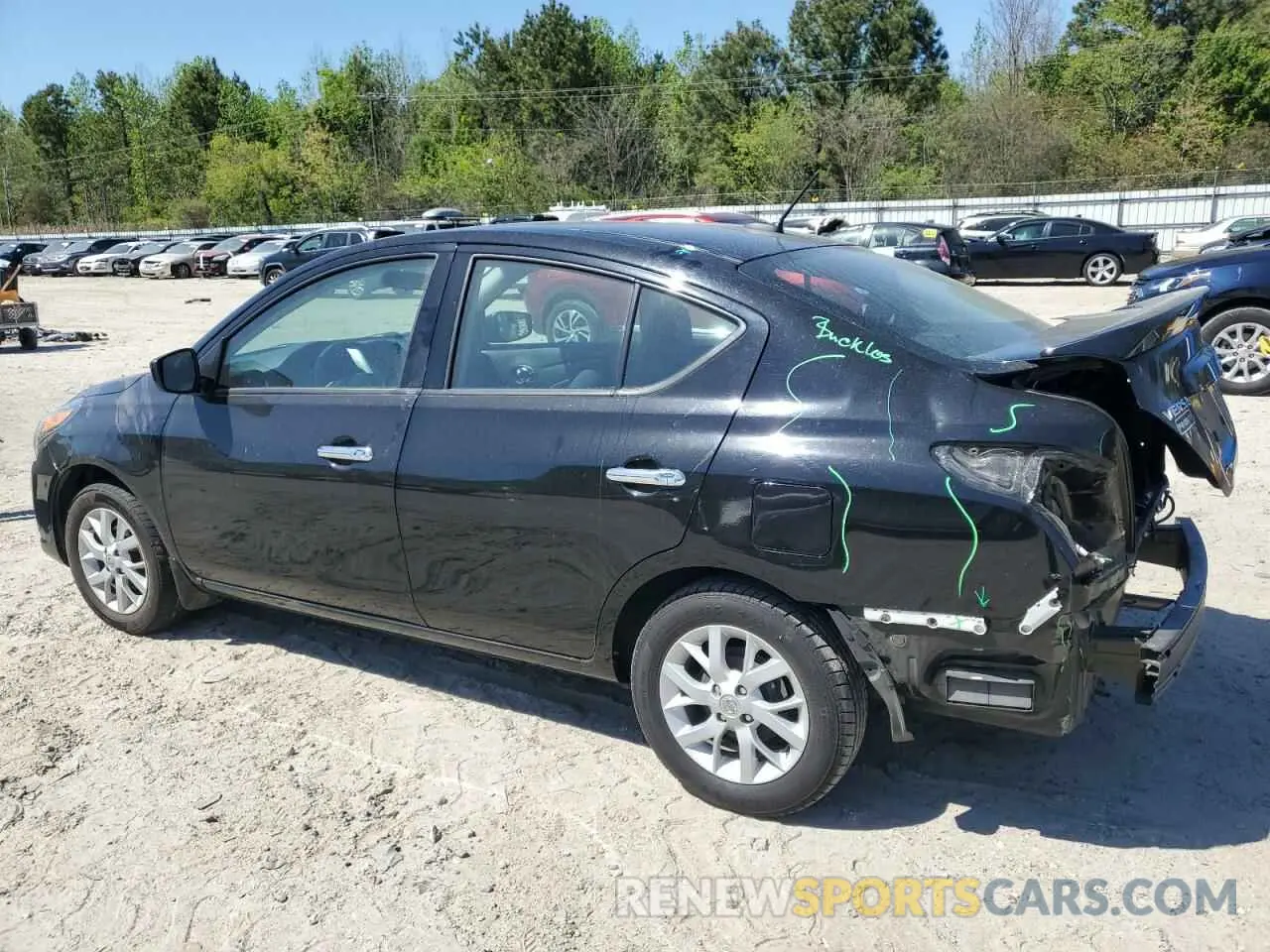 2 Photograph of a damaged car 3N1CN7AP4KL834784 NISSAN VERSA 2019