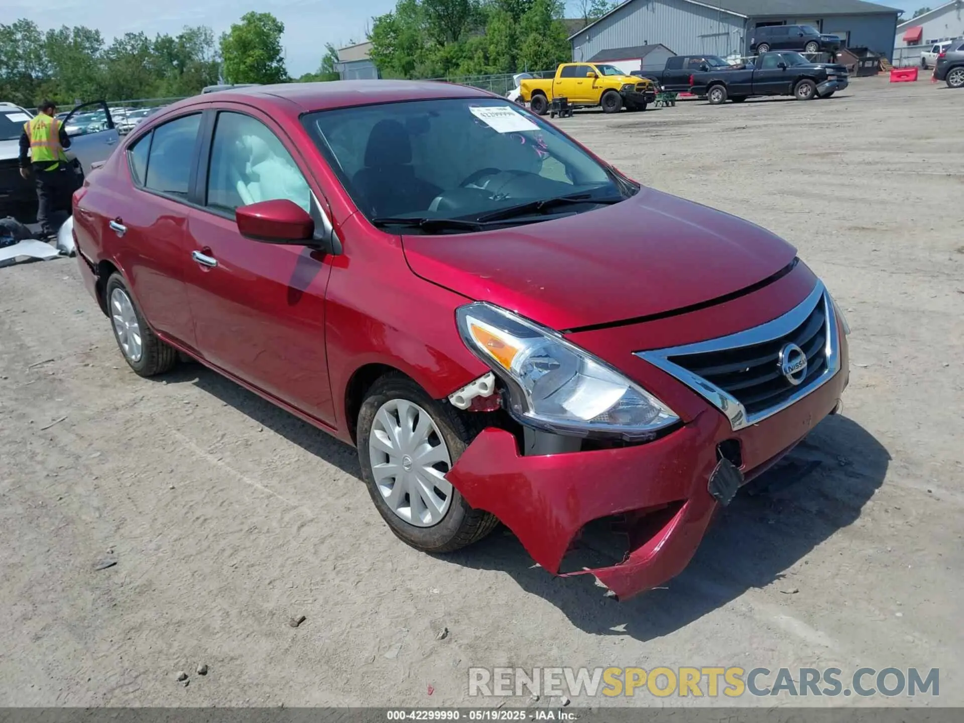 1 Photograph of a damaged car 3N1CN7AP4KL842965 NISSAN VERSA 2019