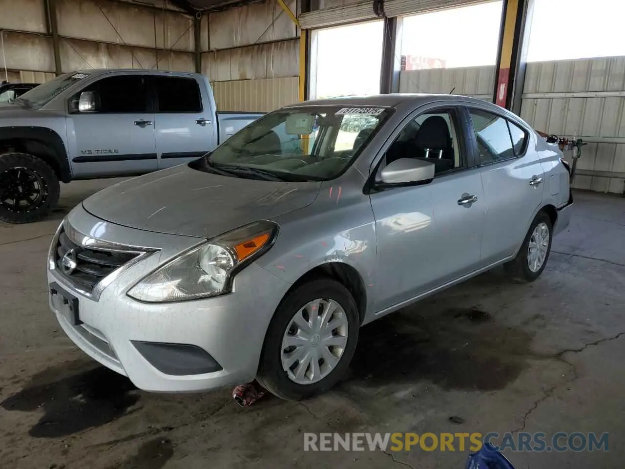 1 Photograph of a damaged car 3N1CN7AP4KL844246 NISSAN VERSA 2019