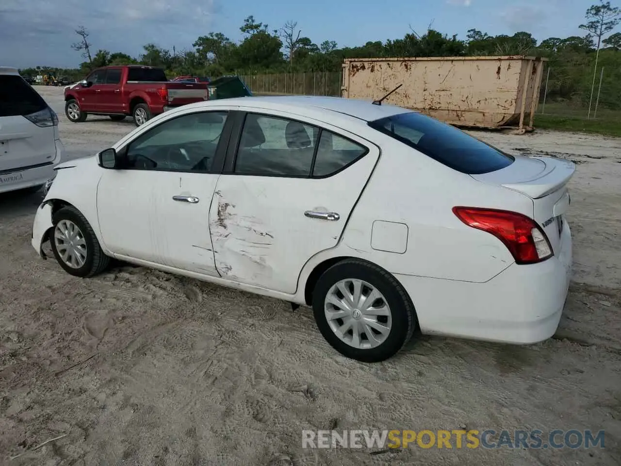 2 Photograph of a damaged car 3N1CN7AP4KL850953 NISSAN VERSA 2019