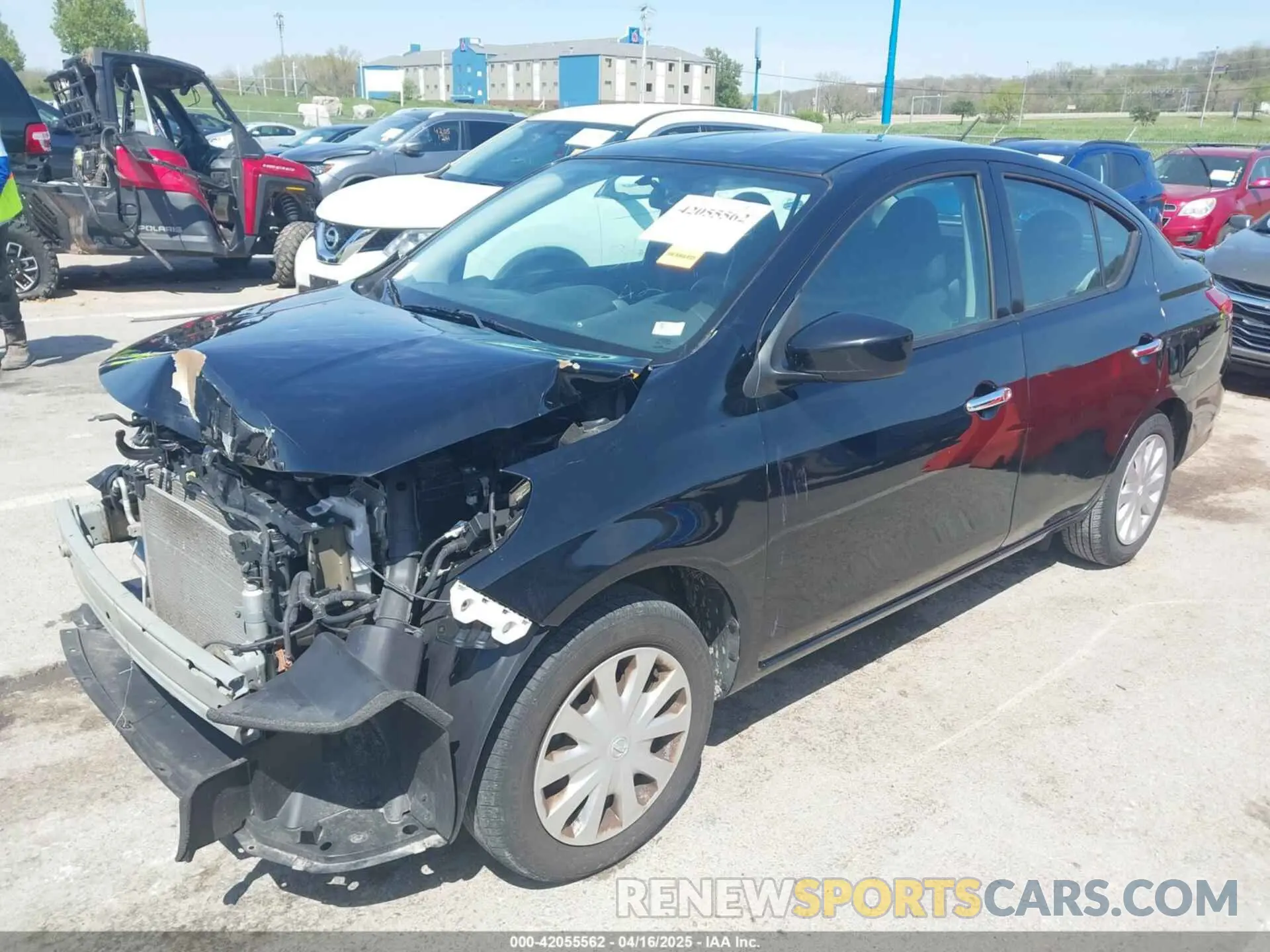 2 Photograph of a damaged car 3N1CN7AP4KL858339 NISSAN VERSA 2019