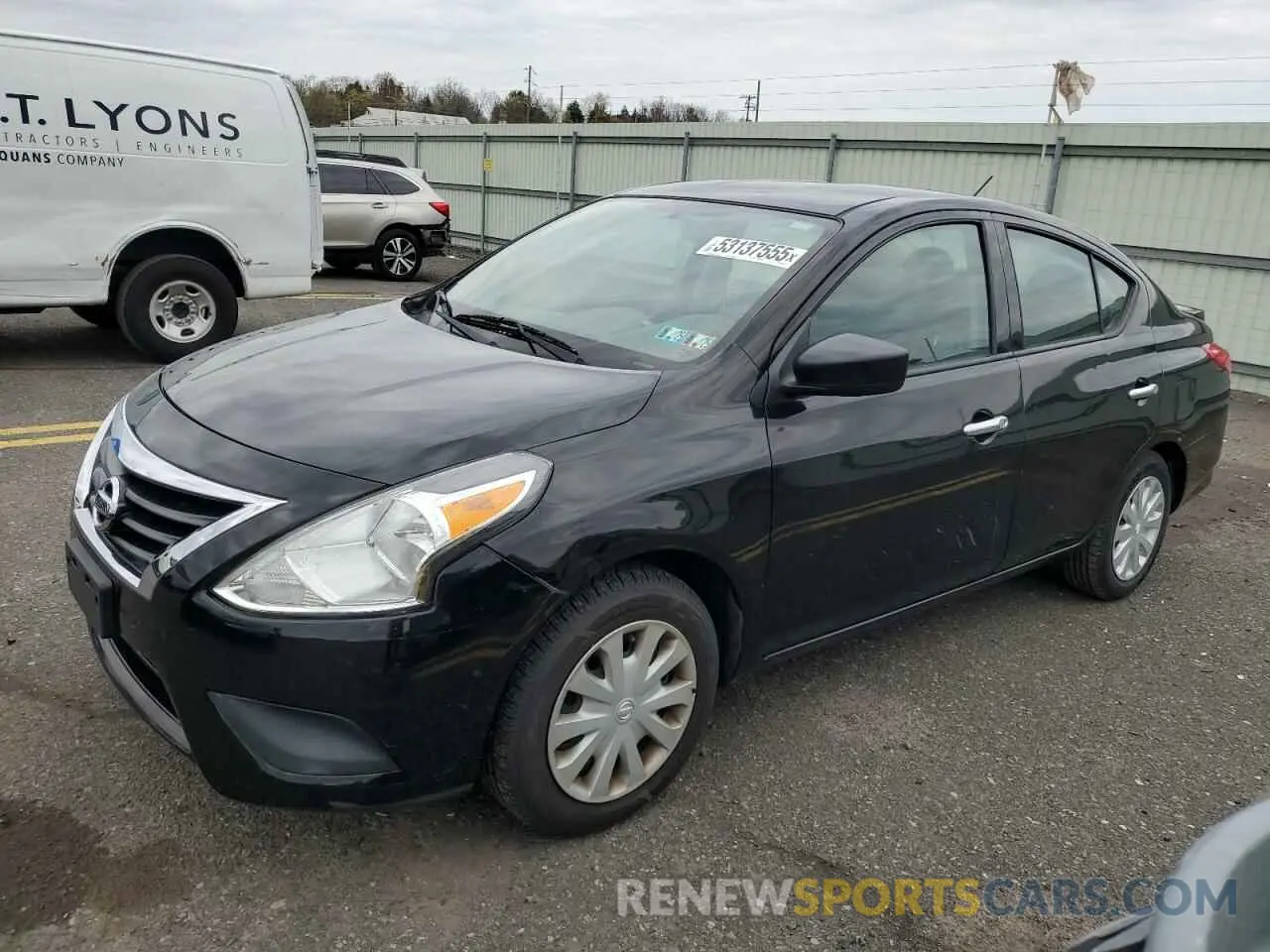 1 Photograph of a damaged car 3N1CN7AP4KL863542 NISSAN VERSA 2019