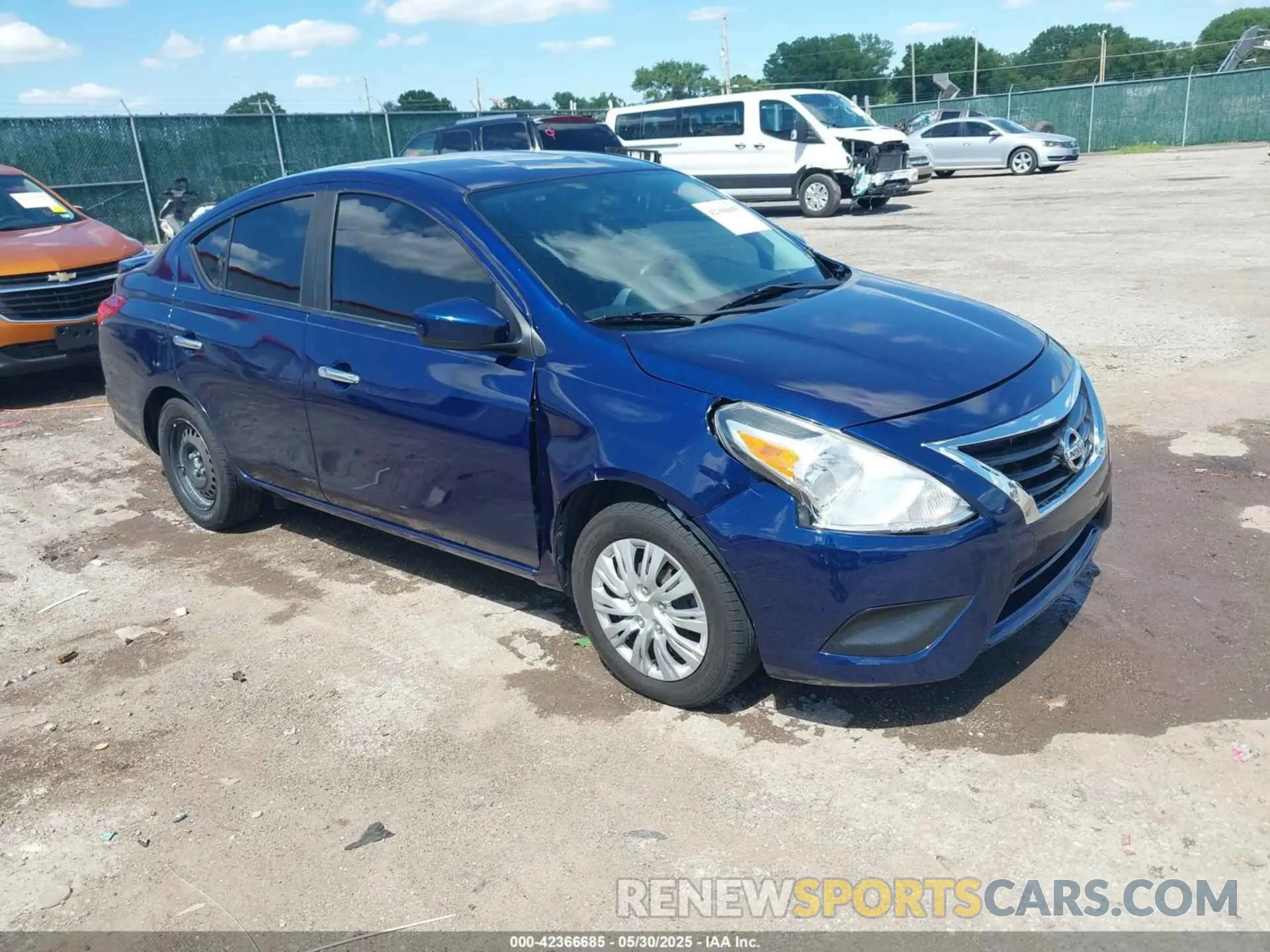 1 Photograph of a damaged car 3N1CN7AP5KL807464 NISSAN VERSA 2019