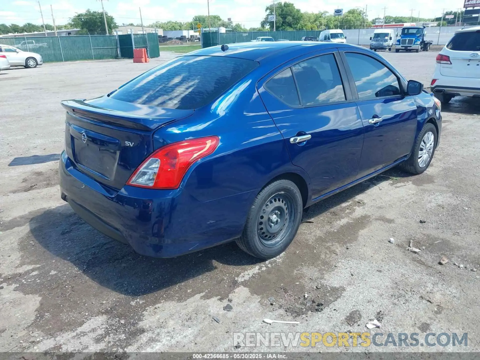 4 Photograph of a damaged car 3N1CN7AP5KL807464 NISSAN VERSA 2019