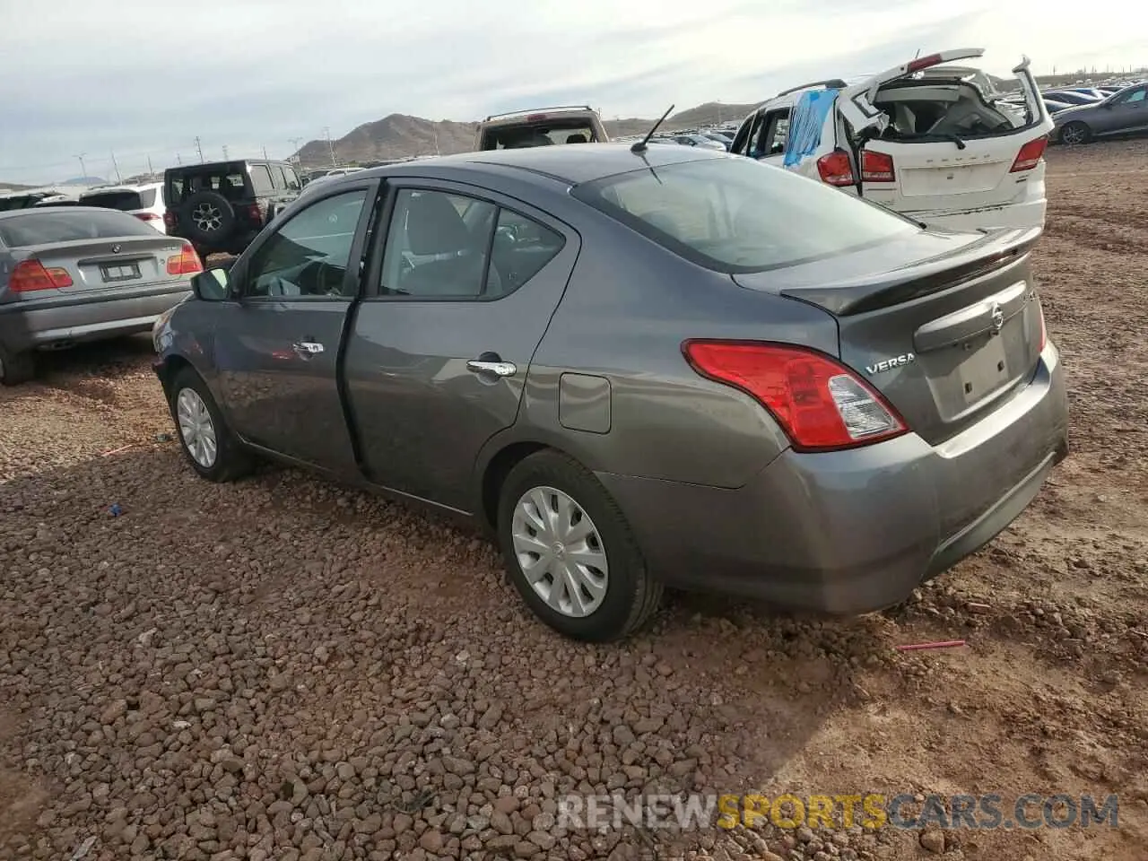 2 Photograph of a damaged car 3N1CN7AP5KL842134 NISSAN VERSA 2019