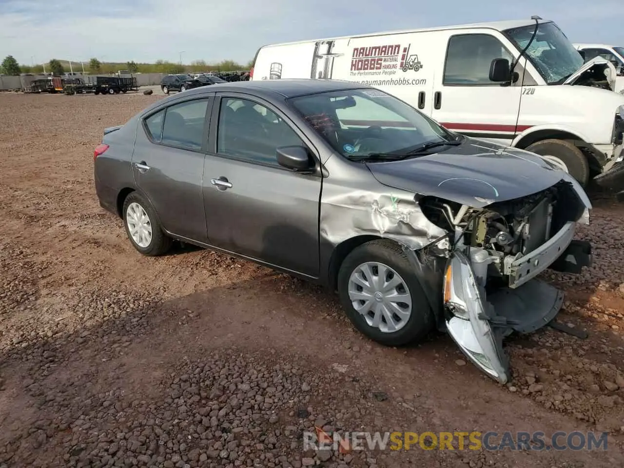 4 Photograph of a damaged car 3N1CN7AP5KL842134 NISSAN VERSA 2019