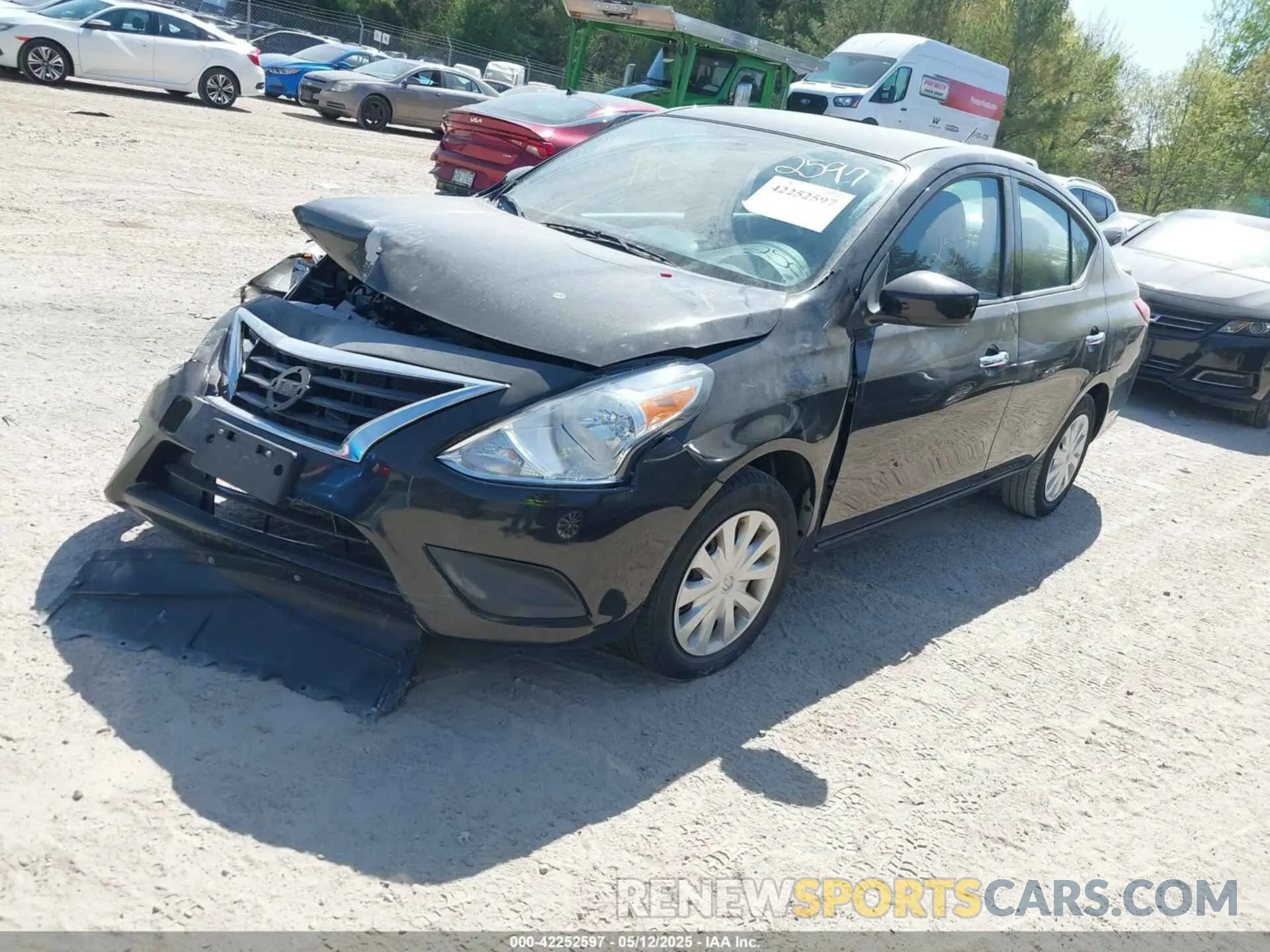 2 Photograph of a damaged car 3N1CN7AP5KL849312 NISSAN VERSA 2019