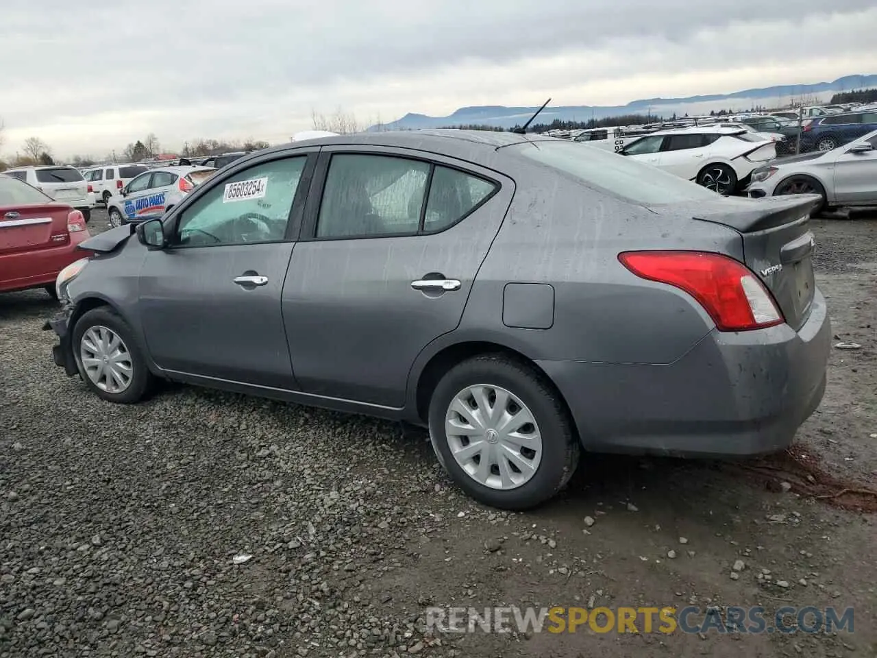 2 Photograph of a damaged car 3N1CN7AP5KL853330 NISSAN VERSA 2019