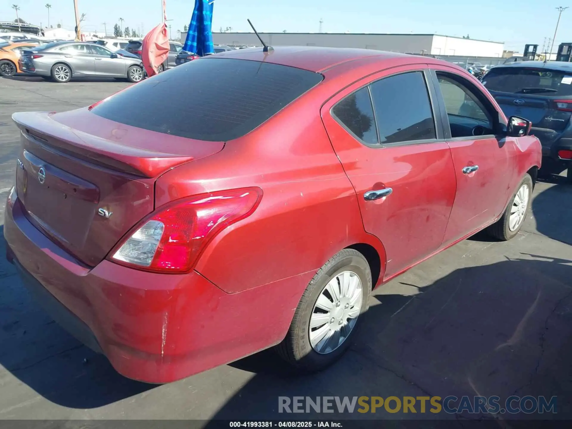 4 Photograph of a damaged car 3N1CN7AP5KL861668 NISSAN VERSA 2019