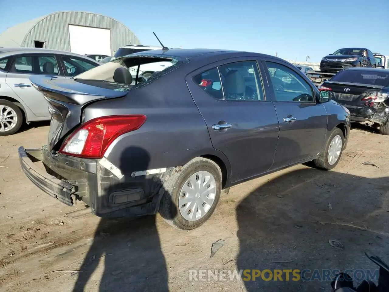 3 Photograph of a damaged car 3N1CN7AP5KL867051 NISSAN VERSA 2019