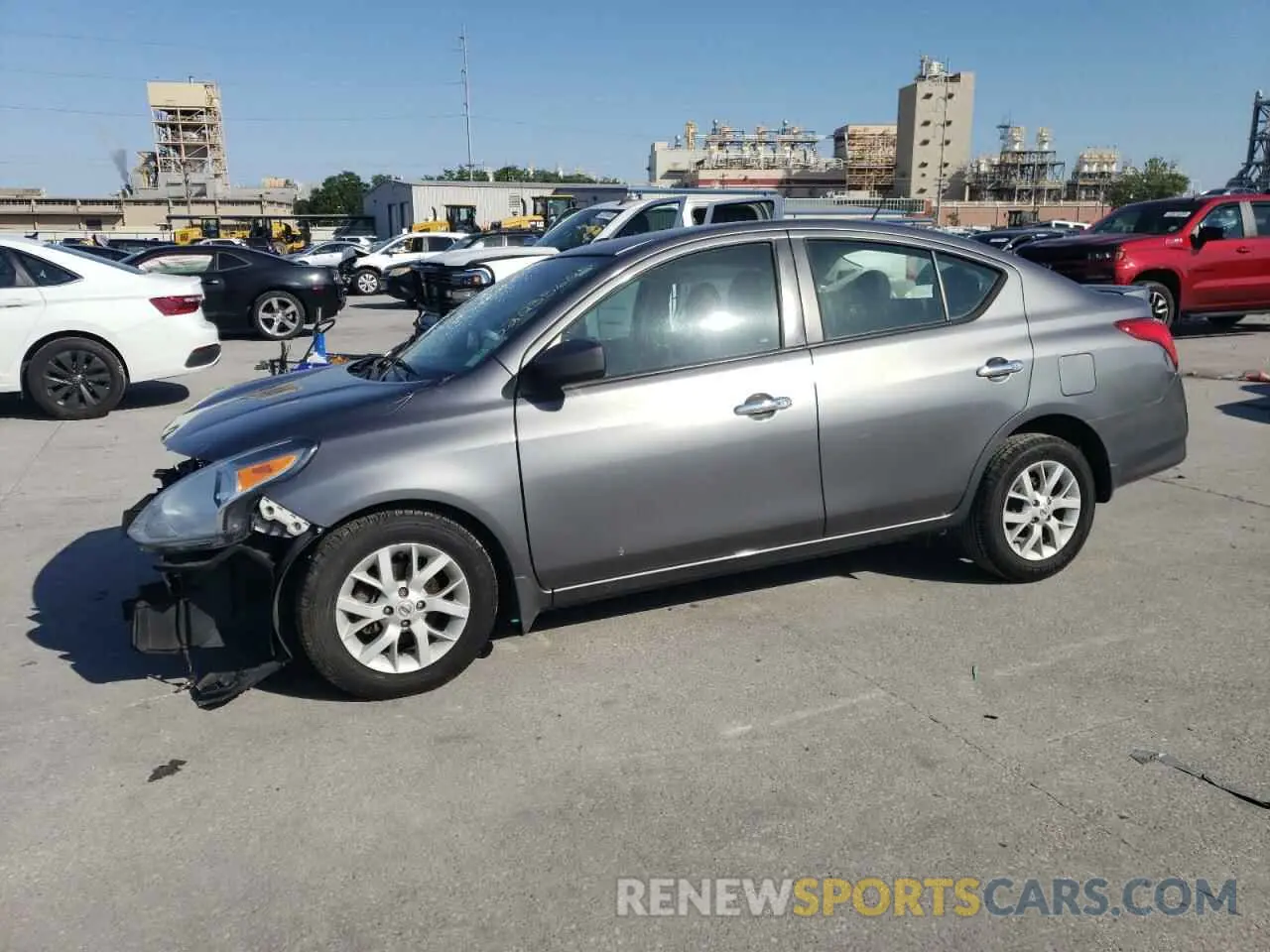 1 Photograph of a damaged car 3N1CN7AP5KL869530 NISSAN VERSA 2019