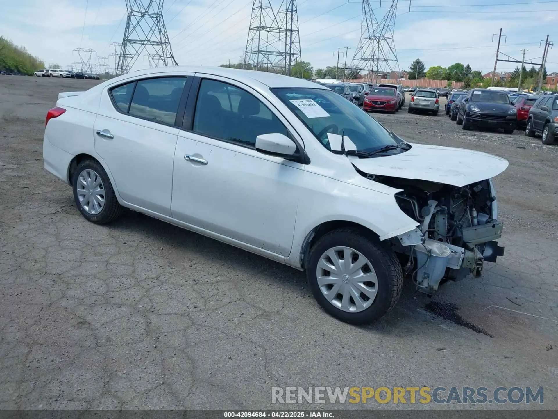 1 Photograph of a damaged car 3N1CN7AP5KL870094 NISSAN VERSA 2019