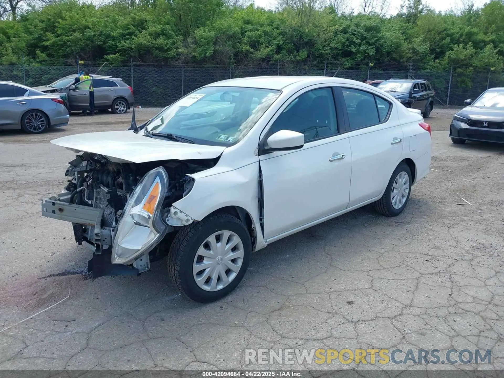 2 Photograph of a damaged car 3N1CN7AP5KL870094 NISSAN VERSA 2019