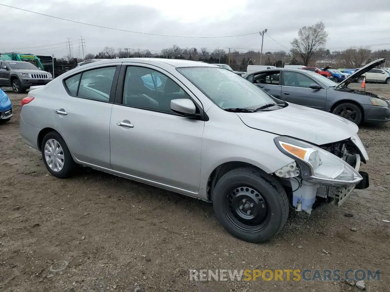 4 Photograph of a damaged car 3N1CN7AP5KL871908 NISSAN VERSA 2019