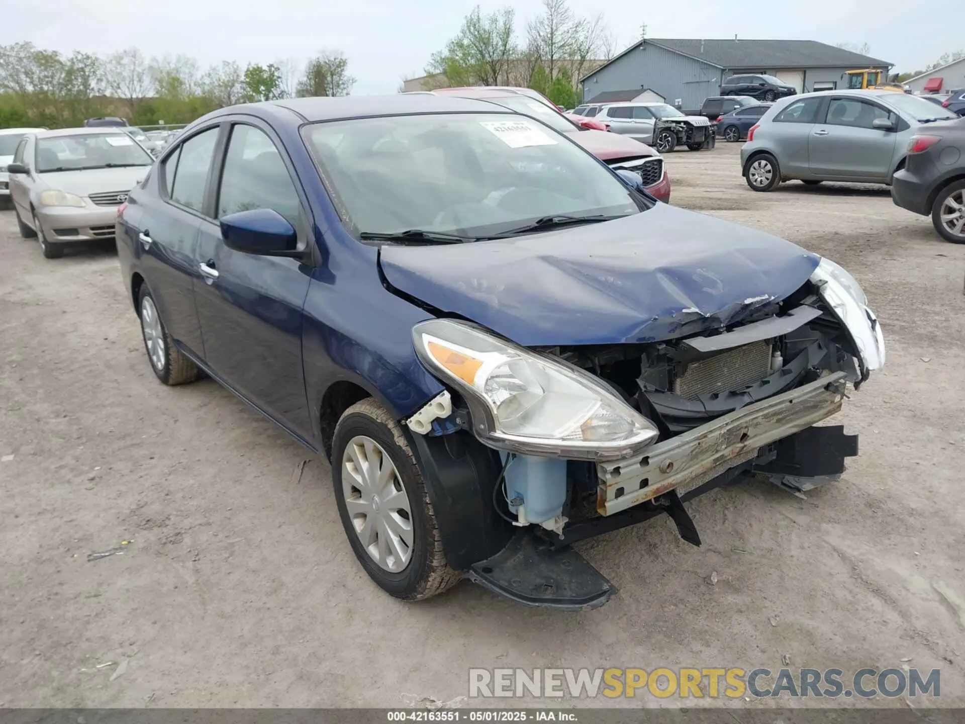 1 Photograph of a damaged car 3N1CN7AP5KL875277 NISSAN VERSA 2019